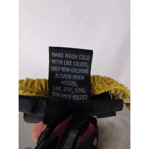 Jennifer Lauren Plus Yellow Pink Boho Strapless Maxi 2X Beaded Halter Excellent - Picture 11 of 11